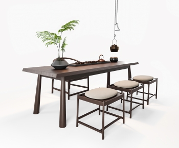 New Chinese Style Tea Tables And Chairs-ID:493531948
