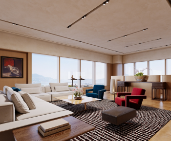 Modern A Living Room-ID:364625931