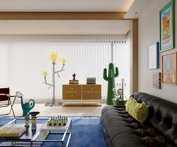 Modern A Living Room-ID:264645103