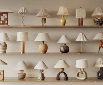 Wabi-sabi Style Table Lamp-ID:382361894