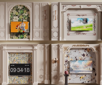 French Style TV Wall-ID:849313972