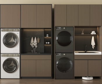 Modern Laundry Cabinet-ID:340301993