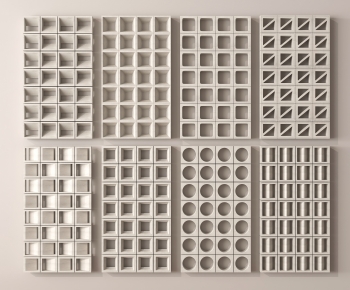 Modern Cement Brick Screen Partition-ID:559978015