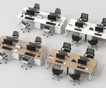 Modern Office Desk And Chair-ID:373682029