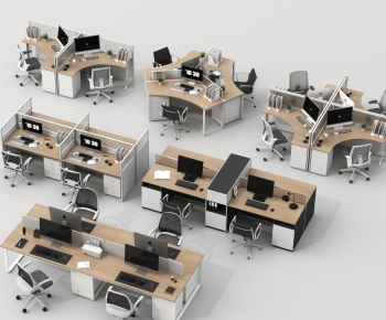 Modern Office Desk And Chair-ID:468755018