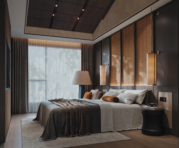 Wabi-sabi Style Bedroom-ID:837174894