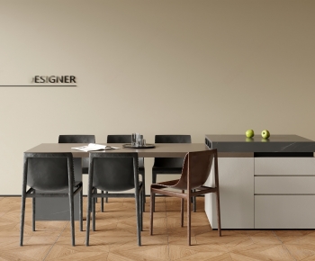 Modern Dining Table And Chairs-ID:503479009