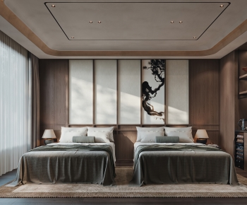 Wabi-sabi Style Guest Room-ID:833302975