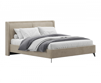 Modern Double Bed-ID:406354909