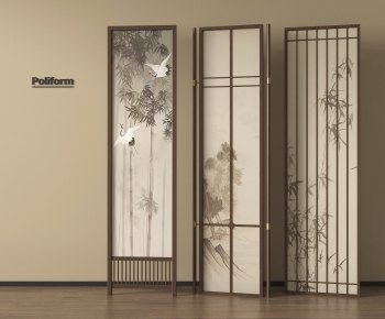 New Chinese Style Wooden Screen Partition-ID:981710914