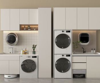 Modern Laundry Cabinet-ID:190179393