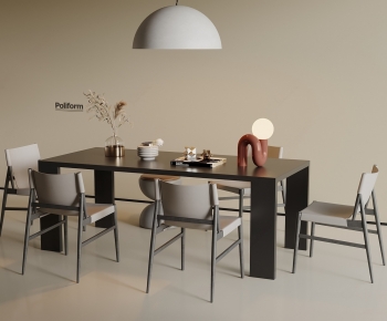 Modern Dining Table And Chairs-ID:896584034
