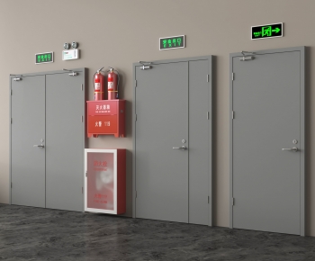 Modern Fire Door-ID:873980059