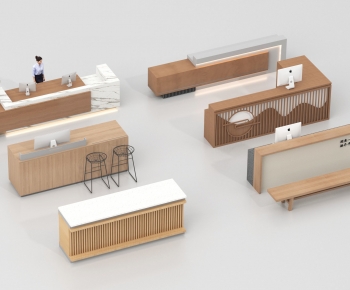 Modern Reception Desk-ID:551320088