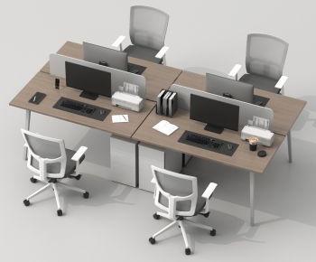Modern Office Desk And Chair-ID:464692128