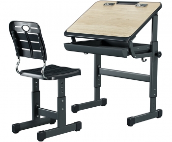 Modern Computer Desk And Chair-ID:856354001