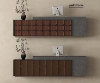 Wabi-sabi Style Reception Desk-ID:825175055