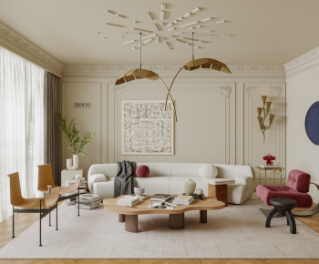 French Style A Living Room-ID:105734116