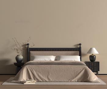 Modern Double Bed-ID:898116115