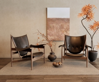 Wabi-sabi Style Lounge Chair-ID:305480962