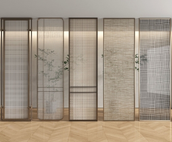 Modern Glass Screen Partition-ID:874479069