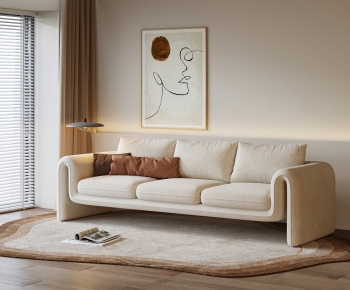 Modern Three-seat Sofa-ID:209089991
