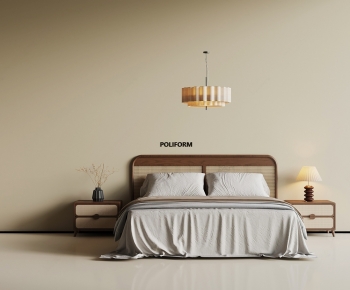 Modern Double Bed-ID:543400055