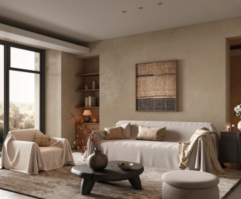 Wabi-sabi Style A Living Room-ID:181468969