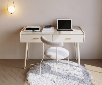 Modern Computer Desk And Chair-ID:875260853