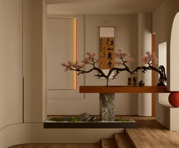 New Chinese Style Plant Landscaping-ID:837698948