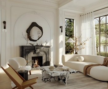 French Style A Living Room-ID:890266903