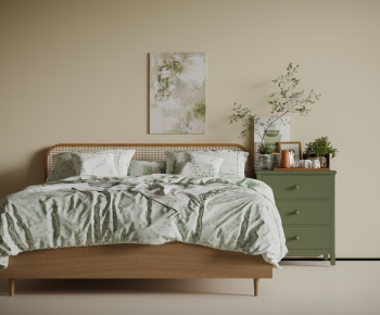 Modern Double Bed-ID:378356934