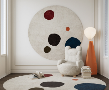 Modern Circular Carpet-ID:557929996