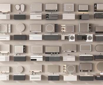 Modern Bathroom Cabinet-ID:897027023