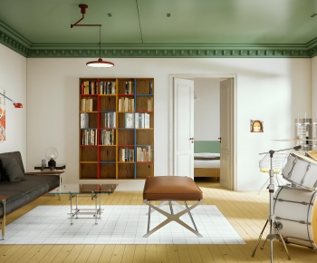 Modern A Living Room-ID:400434971