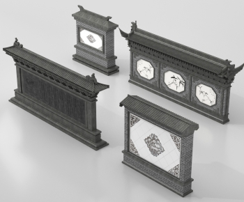 Chinese Style Landscape Wall-ID:916807895