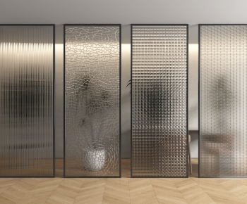 Modern Glass Screen Partition-ID:673365129