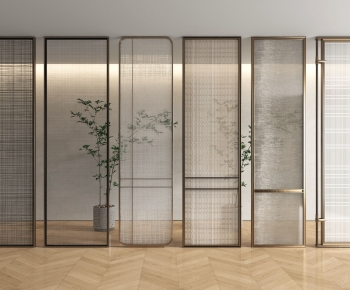Modern Glass Screen Partition-ID:403374911