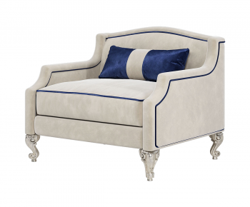 French Style Single Sofa-ID:717619901