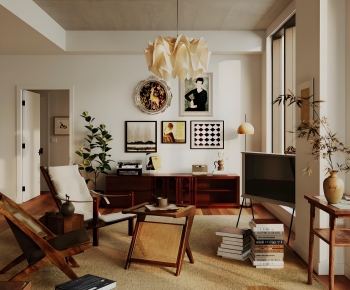 Modern A Living Room-ID:616491081