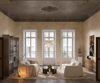 Retro Style A Living Room-ID:518460997