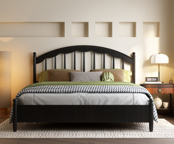 Modern Double Bed-ID:100619825