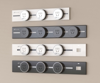 Modern Socket Panel-ID:374794013