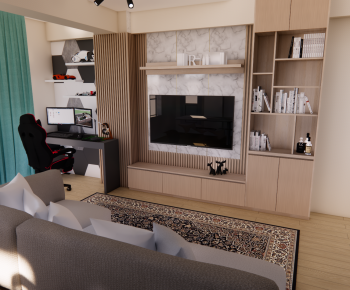 Modern A Living Room-ID:942723999