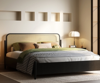 Modern Double Bed-ID:598149062