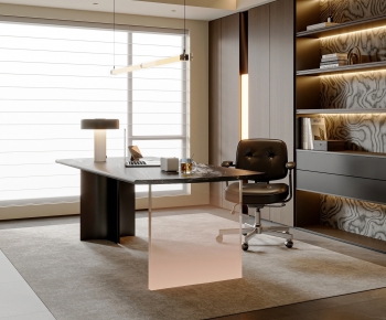 Modern Computer Desk And Chair-ID:201097977