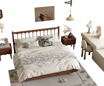 Modern Double Bed-ID:988318973