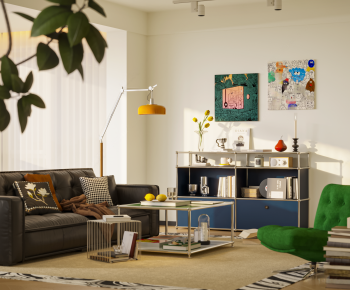 Modern A Living Room-ID:685457947