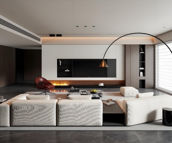 Modern A Living Room-ID:376733068