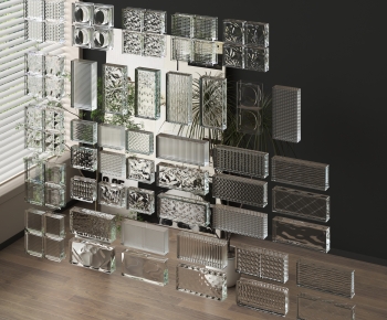 Modern Glass Screen Partition-ID:684323072